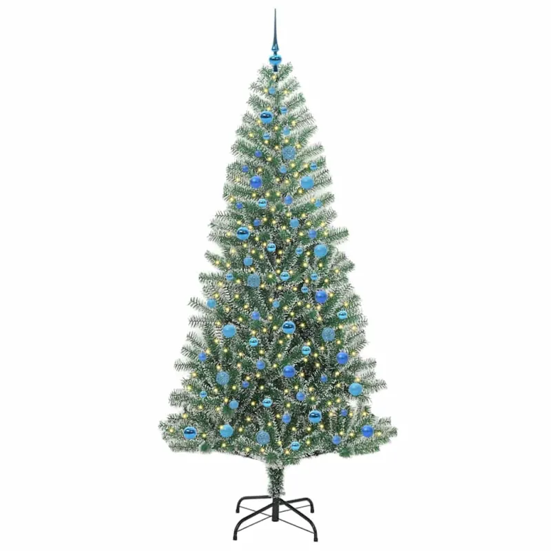 Dirbtinė Kalėdų Eglė Su Sniegu ir LED Šviesa su 300 LED 240 cm