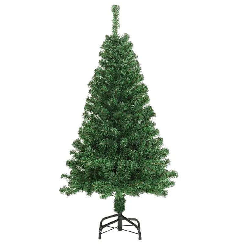 Dirbtinė Kalėdų eglutė Žalia 150 cm PVC ir Plienas ir Plastikas