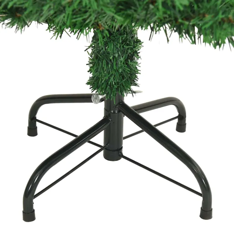 Dirbtinė Kalėdų eglutė Žalia 150 cm PVC ir Plienas ir Plastikas