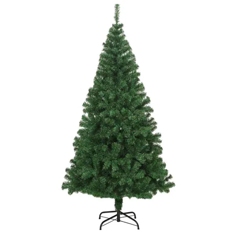 Dirbtinė Kalėdų eglutė Žalia 180 cm PVC ir Plienas ir Plastikas