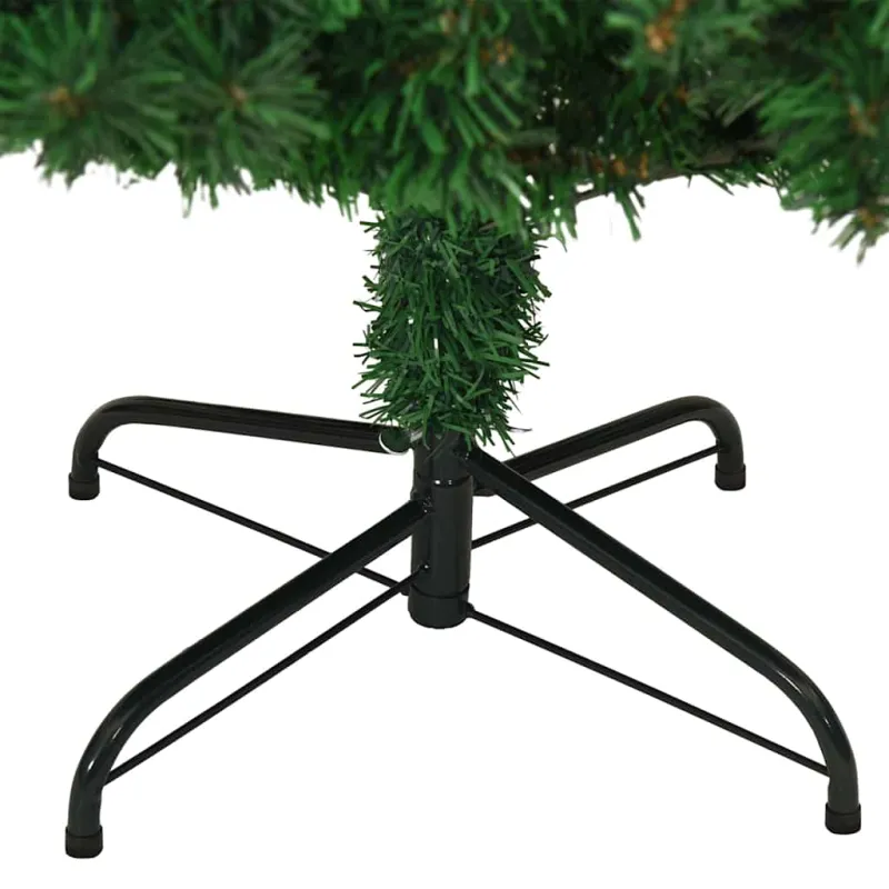 Dirbtinė Kalėdų eglutė Žalia 180 cm PVC ir Plienas ir Plastikas