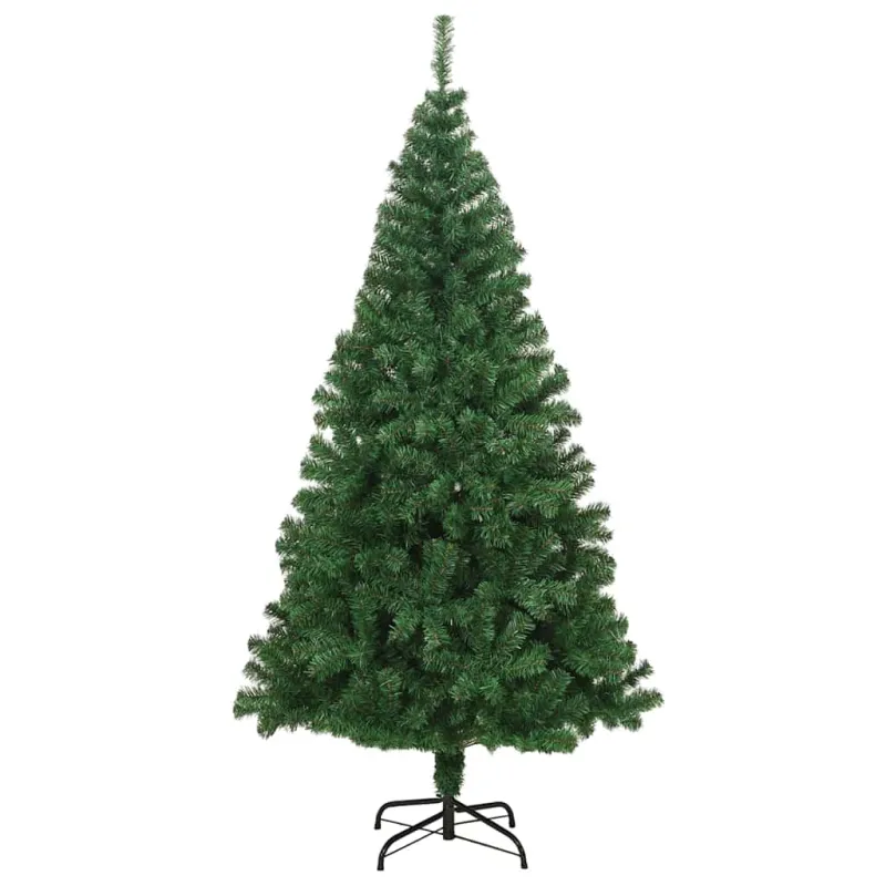 Dirbtinė Kalėdų eglutė Žalia 210 cm PVC ir Plienas ir Plastikas