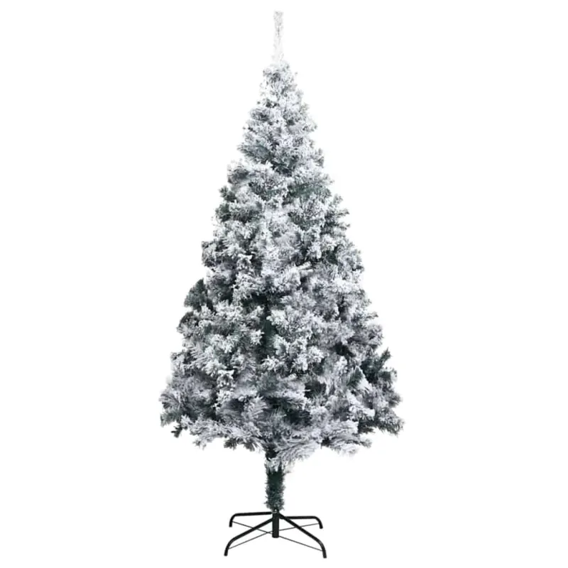 Dirbtinė Kalėdų eglutė Balta 180 cm PVC ir Plienas ir Plastikas