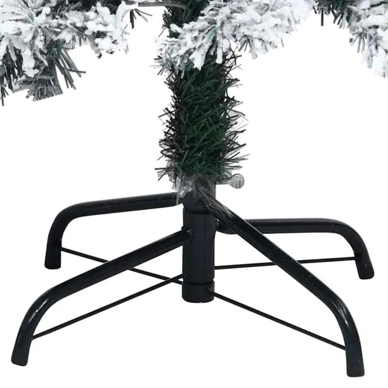 Dirbtinė Kalėdų eglutė Balta 180 cm PVC ir Plienas ir Plastikas