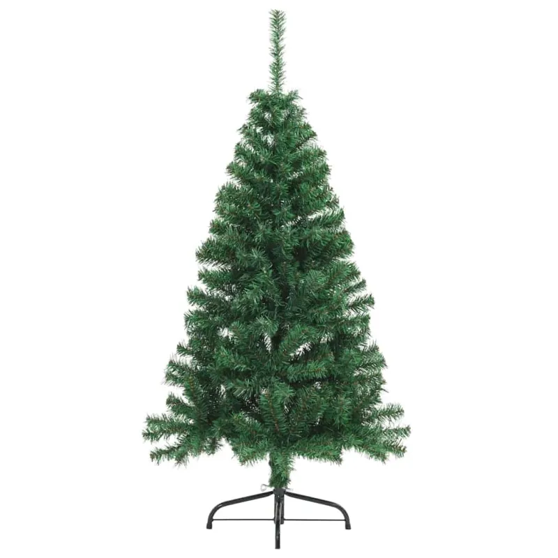 Dirbtinis prieššventinis eglutė su šviesomis Žalia 120 cm PVC