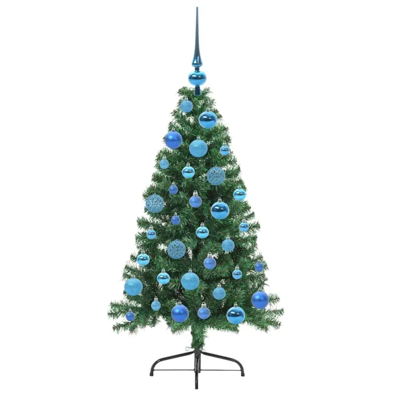 Dirbtinis prieššventinis eglutė su šviesomis Žalia 120 cm PVC