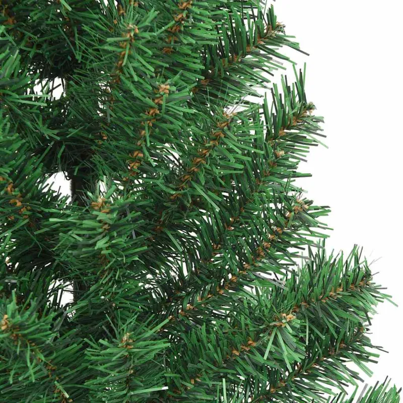 Dirbtinis prieššventinis eglutė su šviesomis Žalia 240 cm PVC