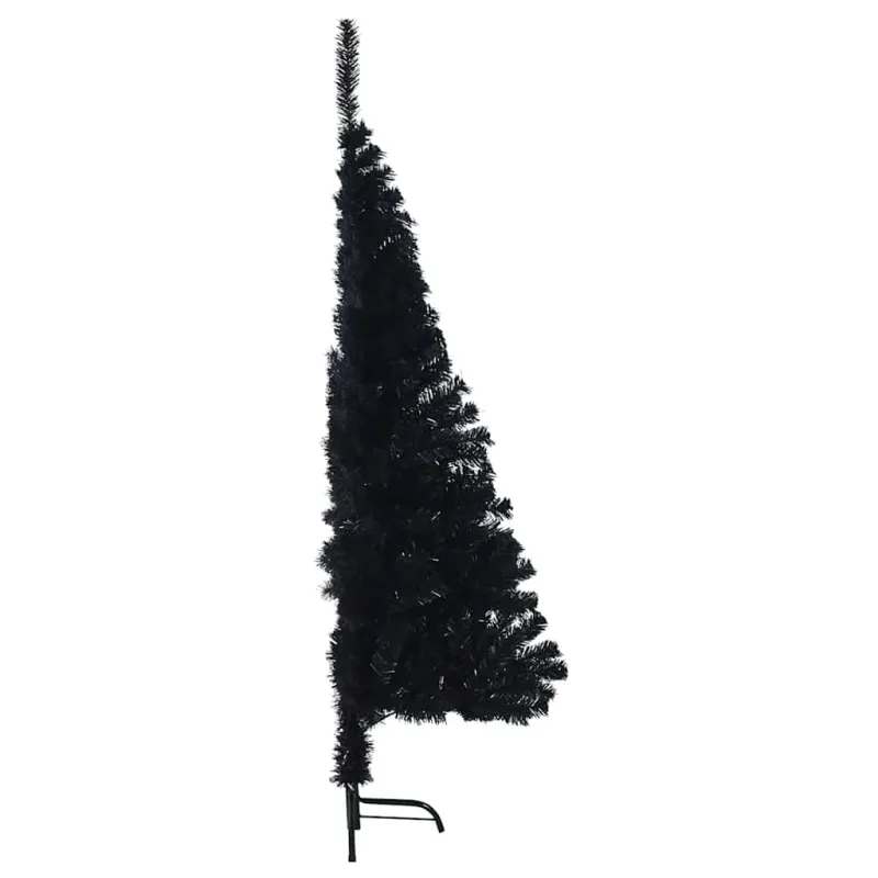 Dirbtinis prieššventinis eglutė su šviesomis Juoda 120 cm PVC