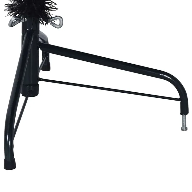 Dirbtinis prieššventinis eglutė su šviesomis Juoda 180 cm PVC