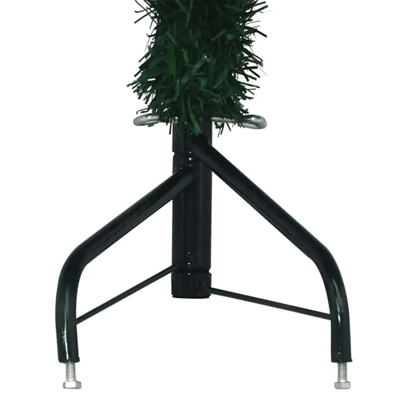 Kampinis dirbtinis Kalėdų medis Žalia 180 cm PVC ir metalas