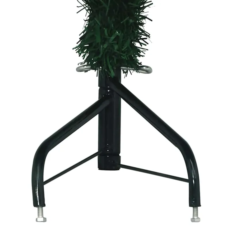 Kampinis dirbtinis Kalėdų medis Žalia 180 cm PVC ir metalas
