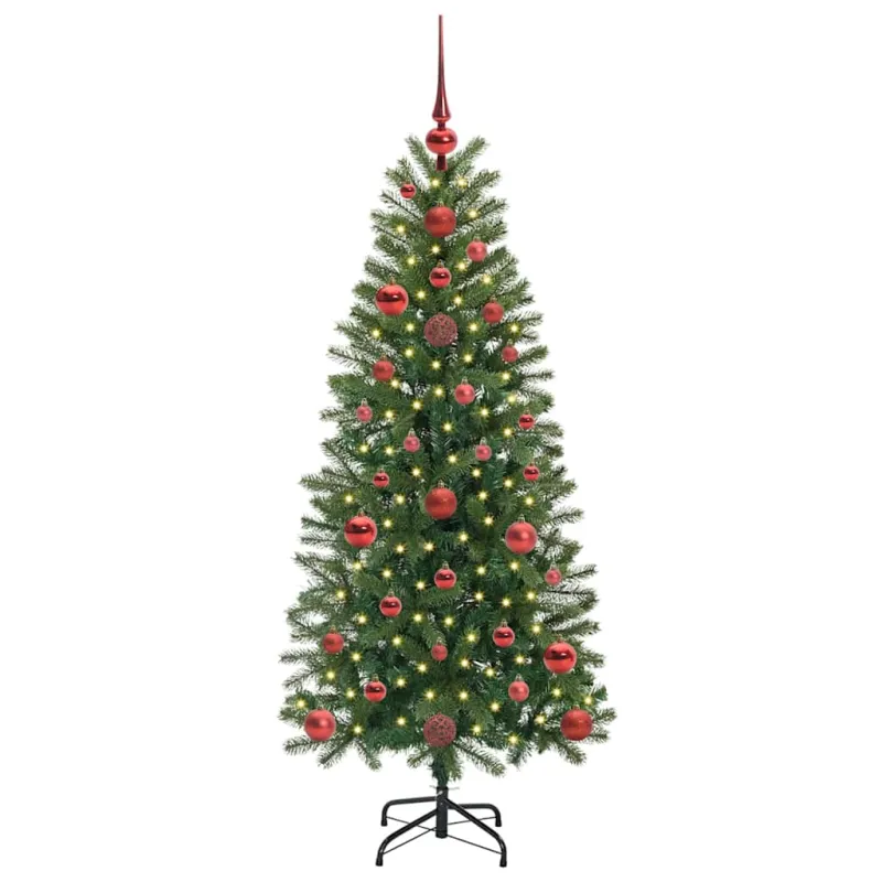 Dirbtinė Kalėdų eglutė su 150 LED Žalia 120 cm PE ir PVC