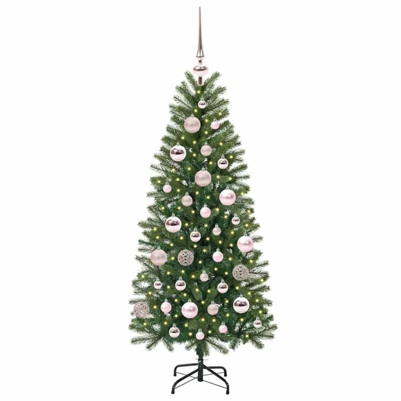 Dirbtinė Kalėdų eglutė su 150 LED Žalia 120 cm PE ir PVC