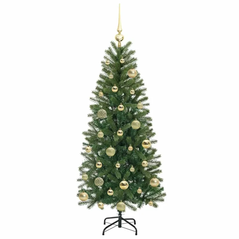Dirbtinė Kalėdų eglutė su 150 LED Žalia 120 cm PE ir PVC