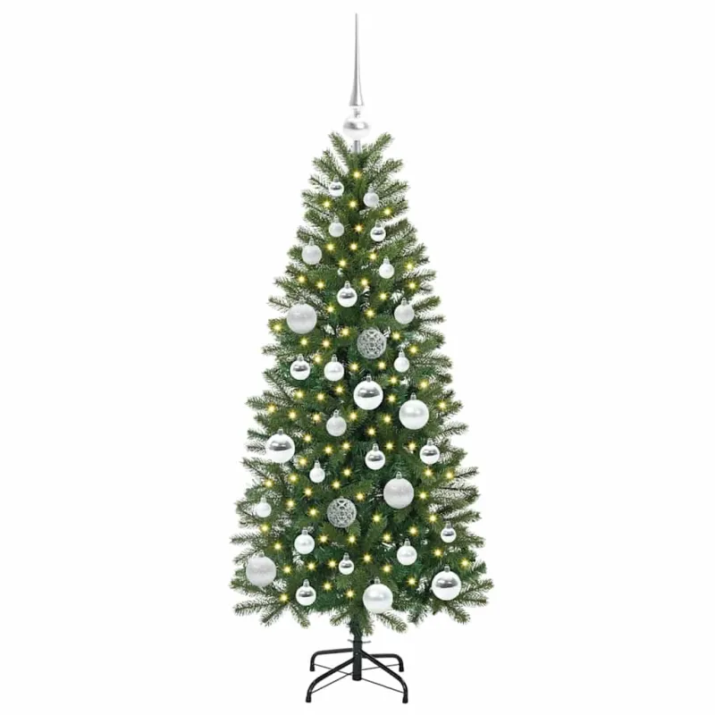 Dirbtinė Kalėdų eglutė su 150 LED Žalia 120 cm PE ir PVC