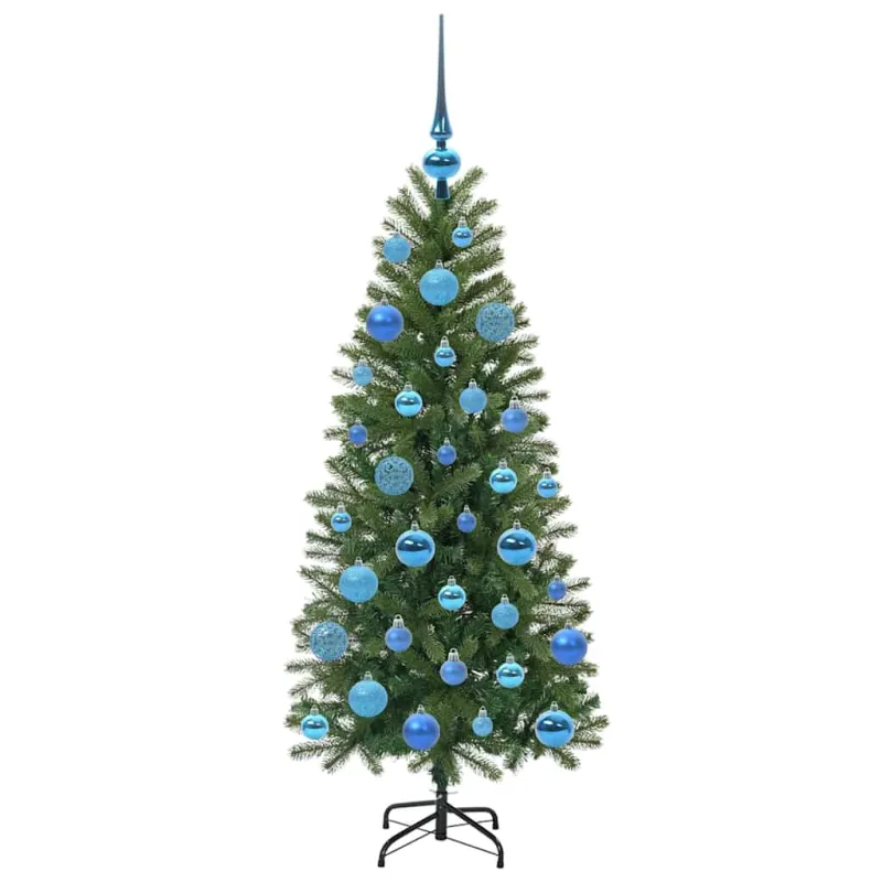 Dirbtinė Kalėdų eglutė su 150 LED Žalia 120 cm PE ir PVC