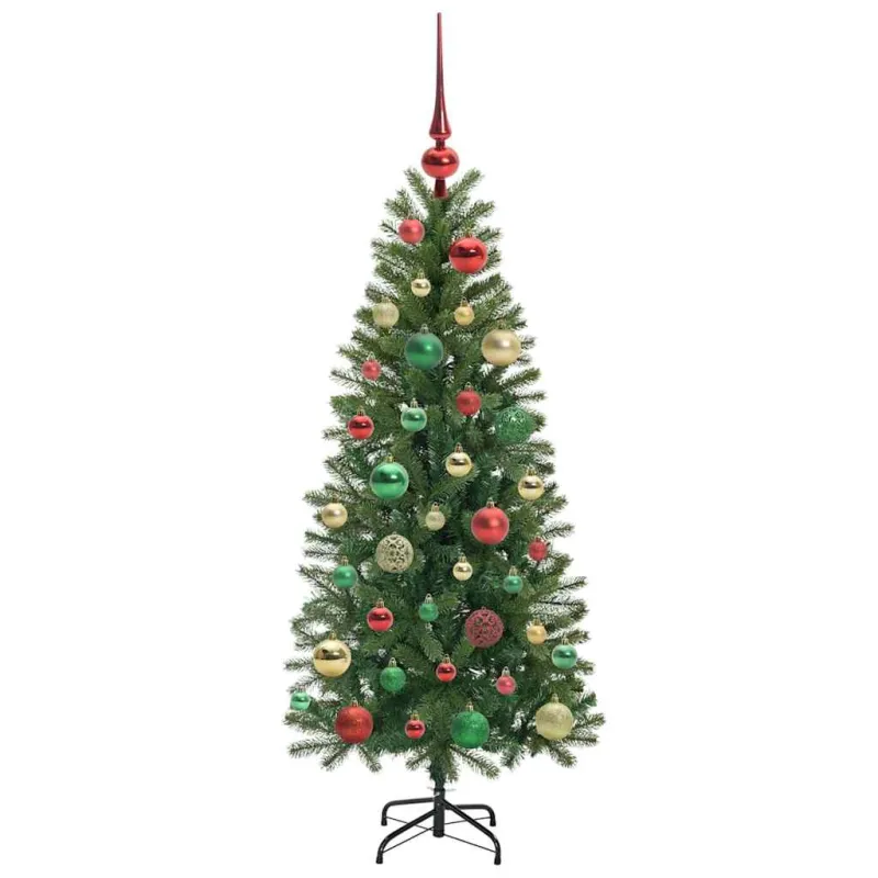 Dirbtinė Kalėdų eglutė su 150 LED Žalia 120 cm PE ir PVC
