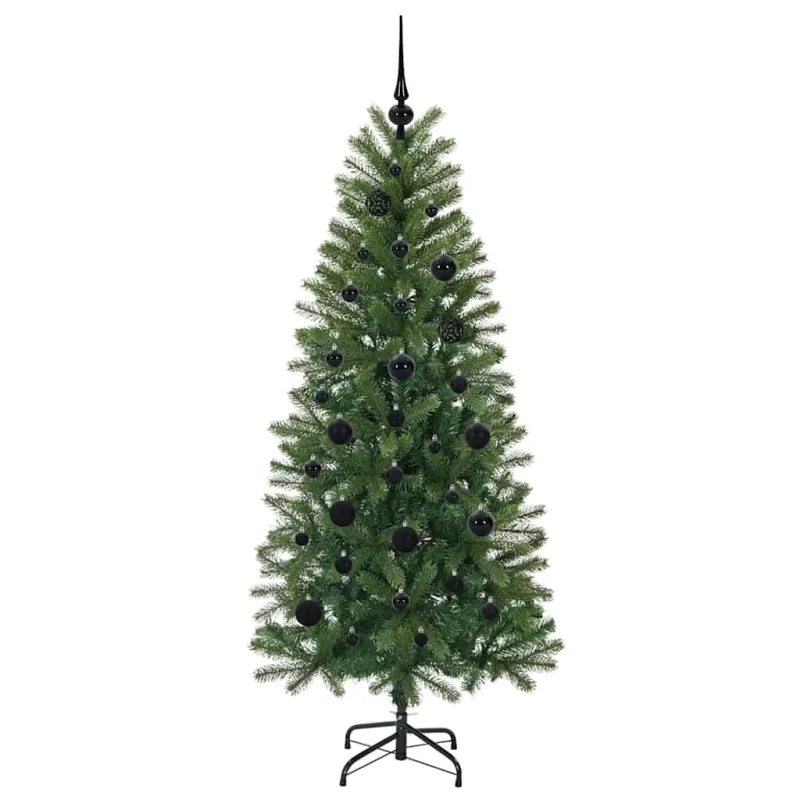 Dirbtinė Kalėdų eglutė su 150 LED Žalia 150 cm PE ir PVC
