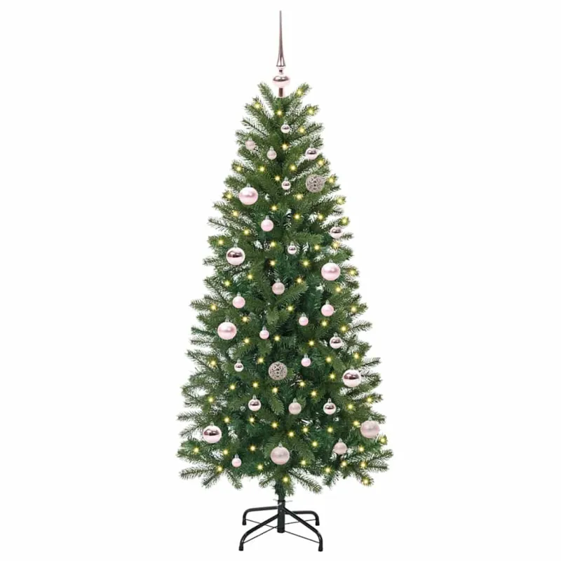 Dirbtinė Kalėdų eglutė su 150 LED Žalia 150 cm PE ir PVC