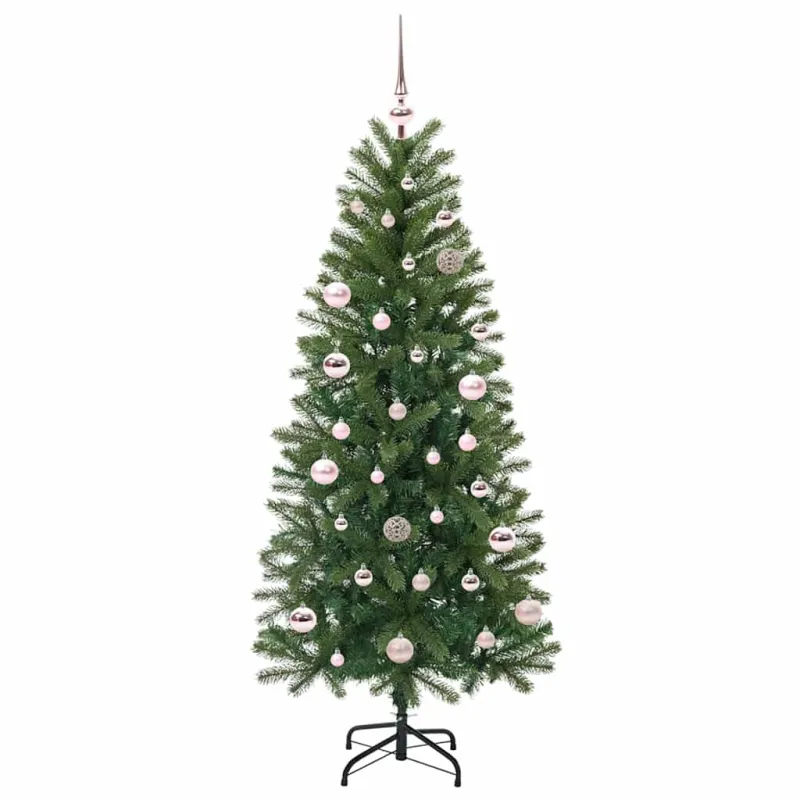 Dirbtinė Kalėdų eglutė su 150 LED Žalia 150 cm PE ir PVC