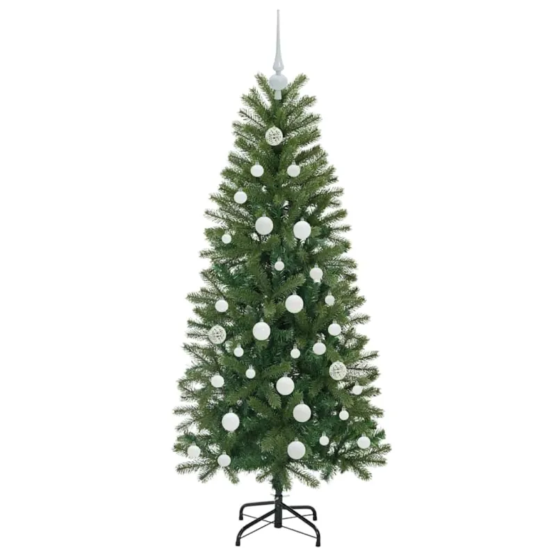Dirbtinė Kalėdų eglutė su 150 LED Žalia 150 cm PE ir PVC
