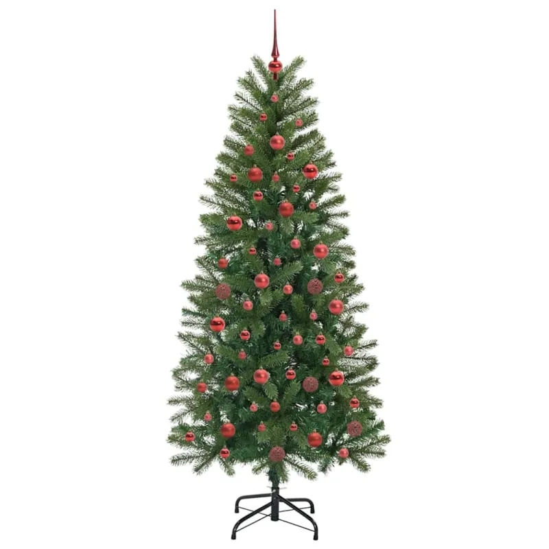 Dirbtinė Kalėdų eglutė su 300 LED Žalia 180 cm PE ir PVC