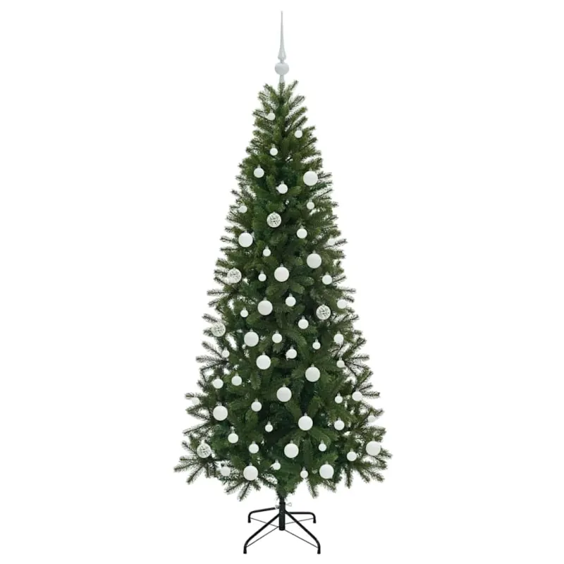 Dirbtinė Kalėdų eglutė su 300 LED Žalia 180 cm PE ir PVC