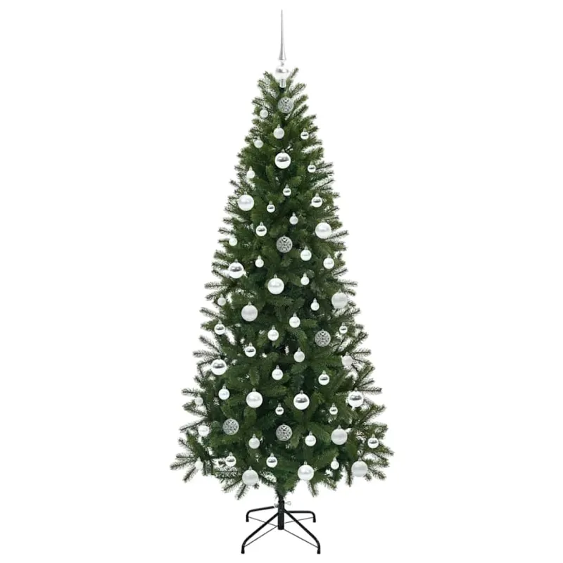Dirbtinė Kalėdų eglutė su 300 LED Žalia 180 cm PE ir PVC