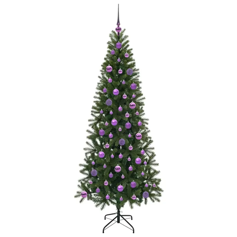 Dirbtinė Kalėdų eglutė su 300 LED Žalia 180 cm PE ir PVC