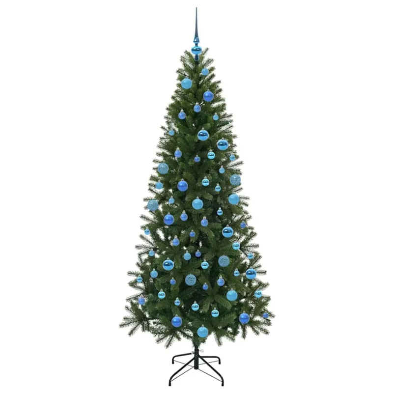 Dirbtinė Kalėdų eglutė su 300 LED Žalia 180 cm PE ir PVC