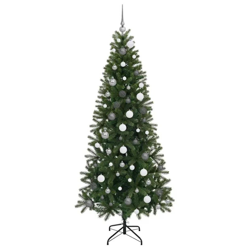 Dirbtinė Kalėdų eglutė su 300 LED Žalia 210 cm PE ir PVC