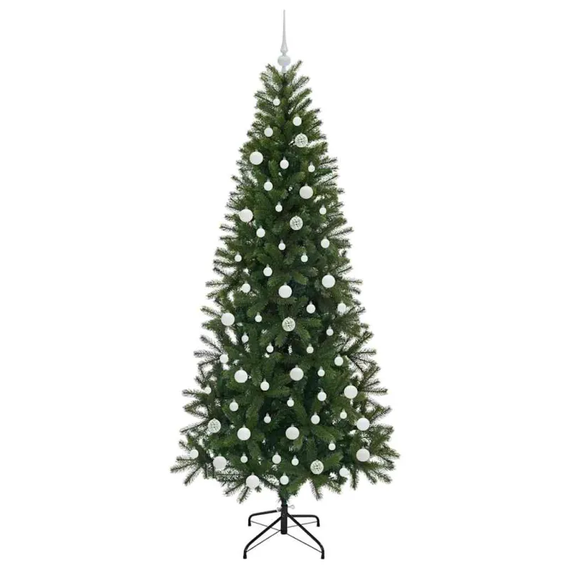 Dirbtinė Kalėdų eglutė su 300 LED Žalia 210 cm PE ir PVC