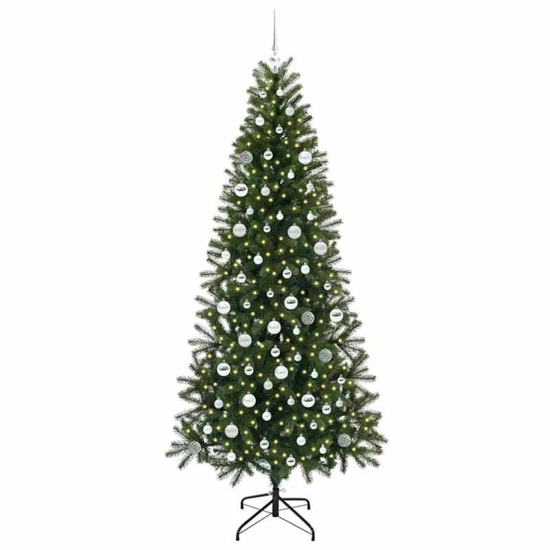 Dirbtinė Kalėdų eglutė su 300 LED Žalia 210 cm PE ir PVC