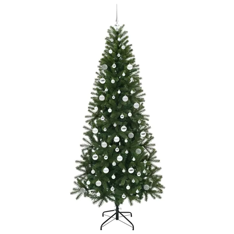 Dirbtinė Kalėdų eglutė su 300 LED Žalia 210 cm PE ir PVC