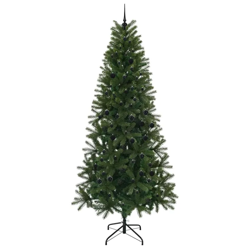 Dirbtinė Kalėdų eglutė su 300 LED Žalia 240 cm PE ir PVC