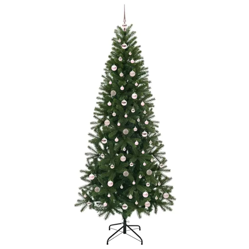 Dirbtinė Kalėdų eglutė su 300 LED Žalia 240 cm PE ir PVC