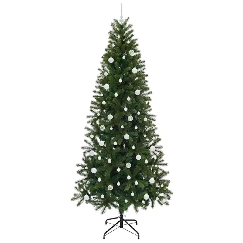 Dirbtinė Kalėdų eglutė su 300 LED Žalia 240 cm PE ir PVC
