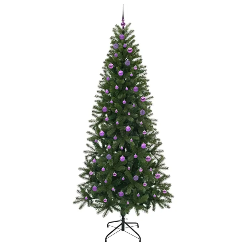 Dirbtinė Kalėdų eglutė su 300 LED Žalia 240 cm PE ir PVC