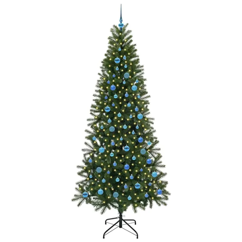 Dirbtinė Kalėdų eglutė su 300 LED Žalia 240 cm PE ir PVC