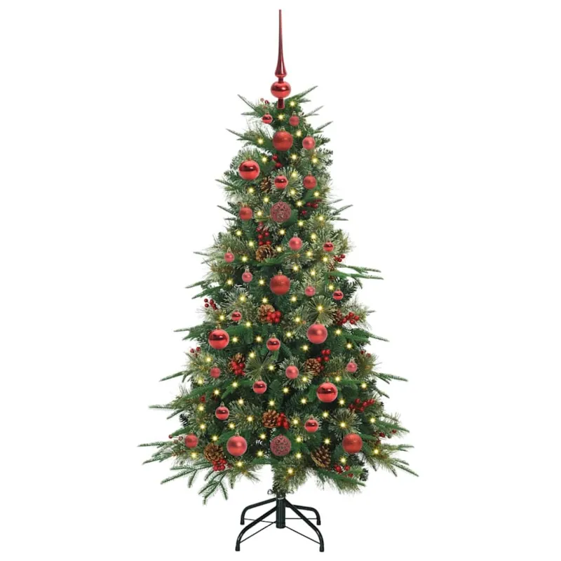 Dirbtinė Sulankstoma Kalėdų Eglutė Žalia 120 cm PE ir PVC