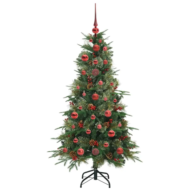 Dirbtinė Sulankstoma Kalėdų Eglutė Žalia 120 cm PE ir PVC