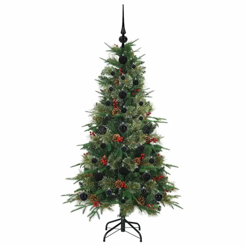 Dirbtinė Sulankstoma Kalėdų Eglutė Žalia 120 cm PE ir PVC