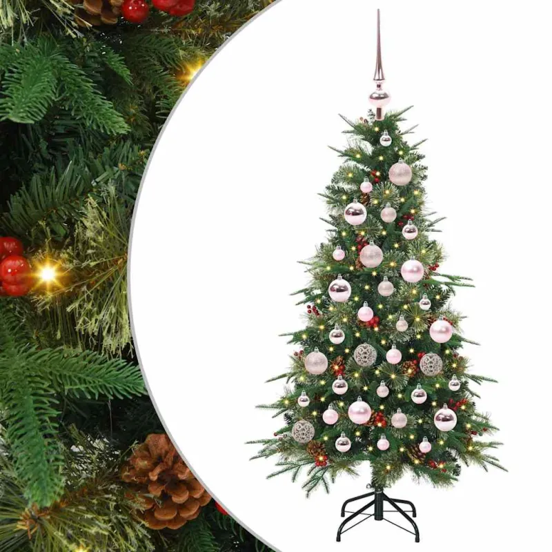 Dirbtinė Sulankstoma Kalėdų Eglutė Žalia 120 cm PE ir PVC