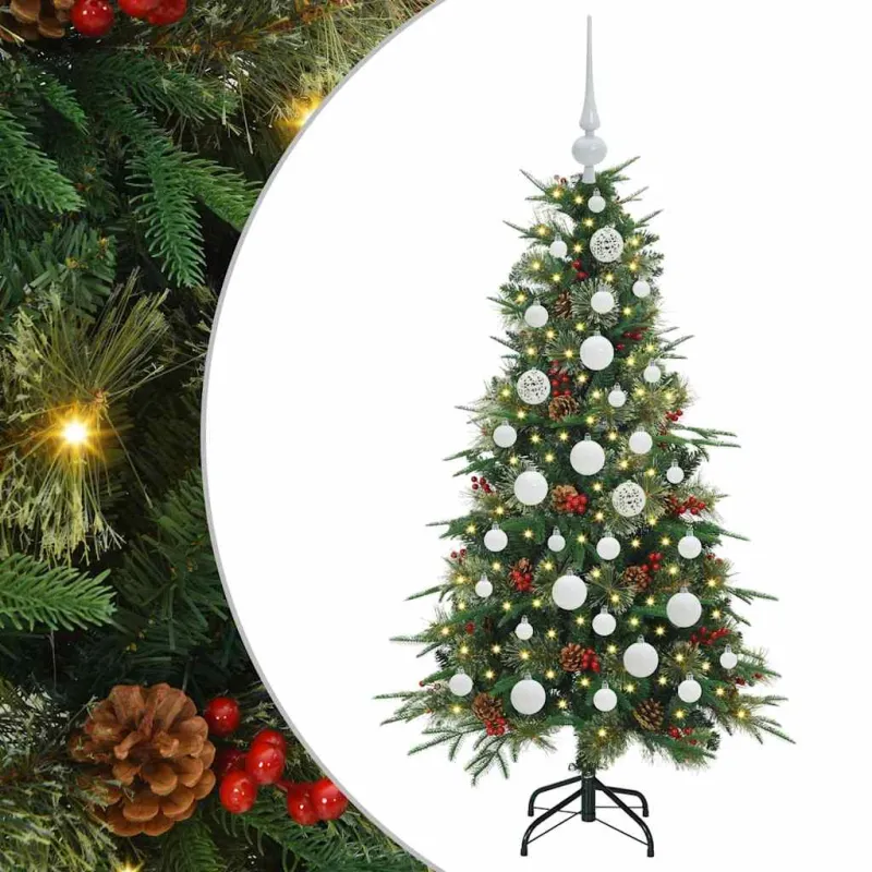 Dirbtinė Sulankstoma Kalėdų Eglutė Žalia 120 cm PE ir PVC