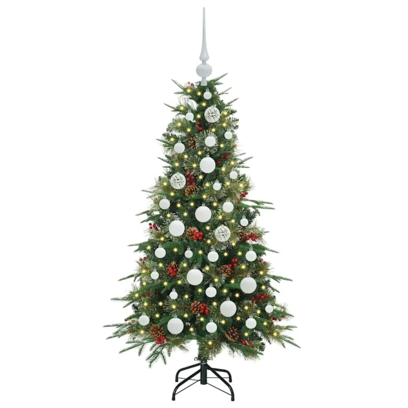 Dirbtinė Sulankstoma Kalėdų Eglutė Žalia 120 cm PE ir PVC