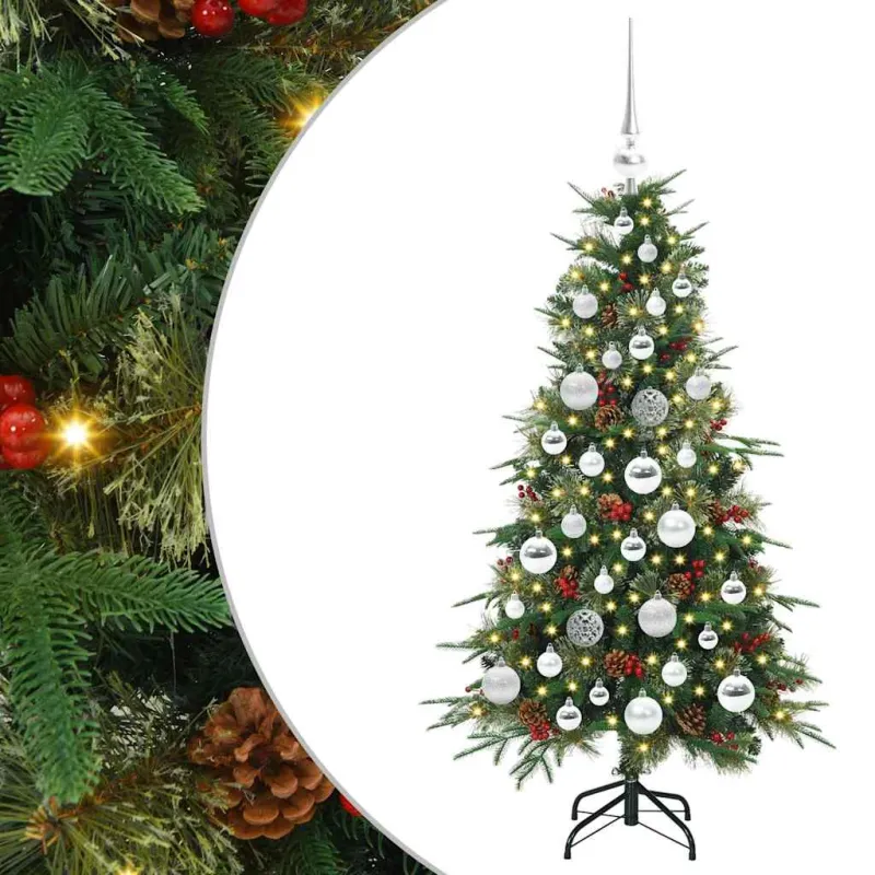 Dirbtinė Sulankstoma Kalėdų Eglutė Žalia 120 cm PE ir PVC
