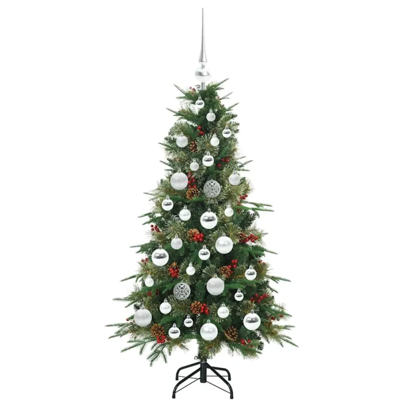 Dirbtinė Sulankstoma Kalėdų Eglutė Žalia 120 cm PE ir PVC