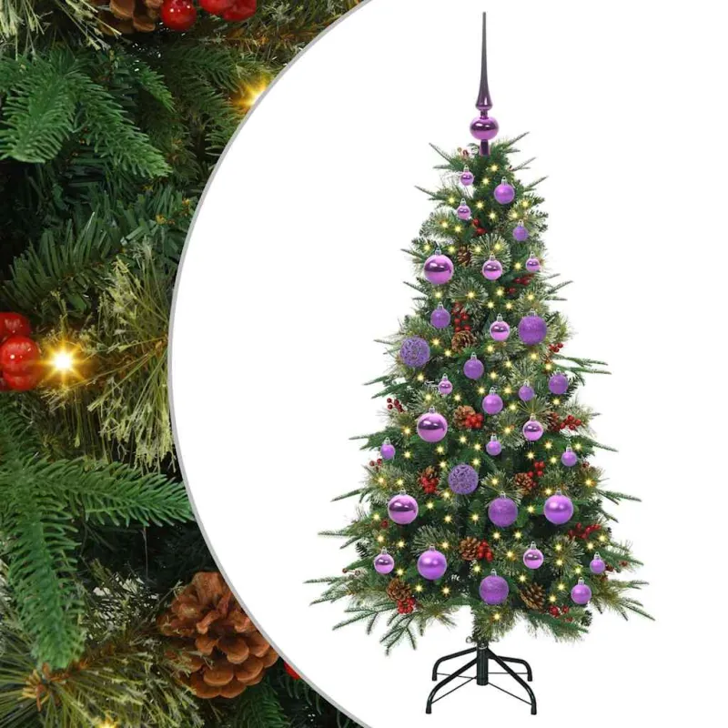 Dirbtinė Sulankstoma Kalėdų Eglutė Žalia 120 cm PE ir PVC