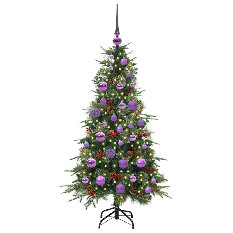 Dirbtinė Sulankstoma Kalėdų Eglutė Žalia 120 cm PE ir PVC