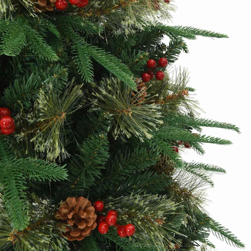 Dirbtinė Sulankstoma Kalėdų Eglutė Žalia 120 cm PE ir PVC